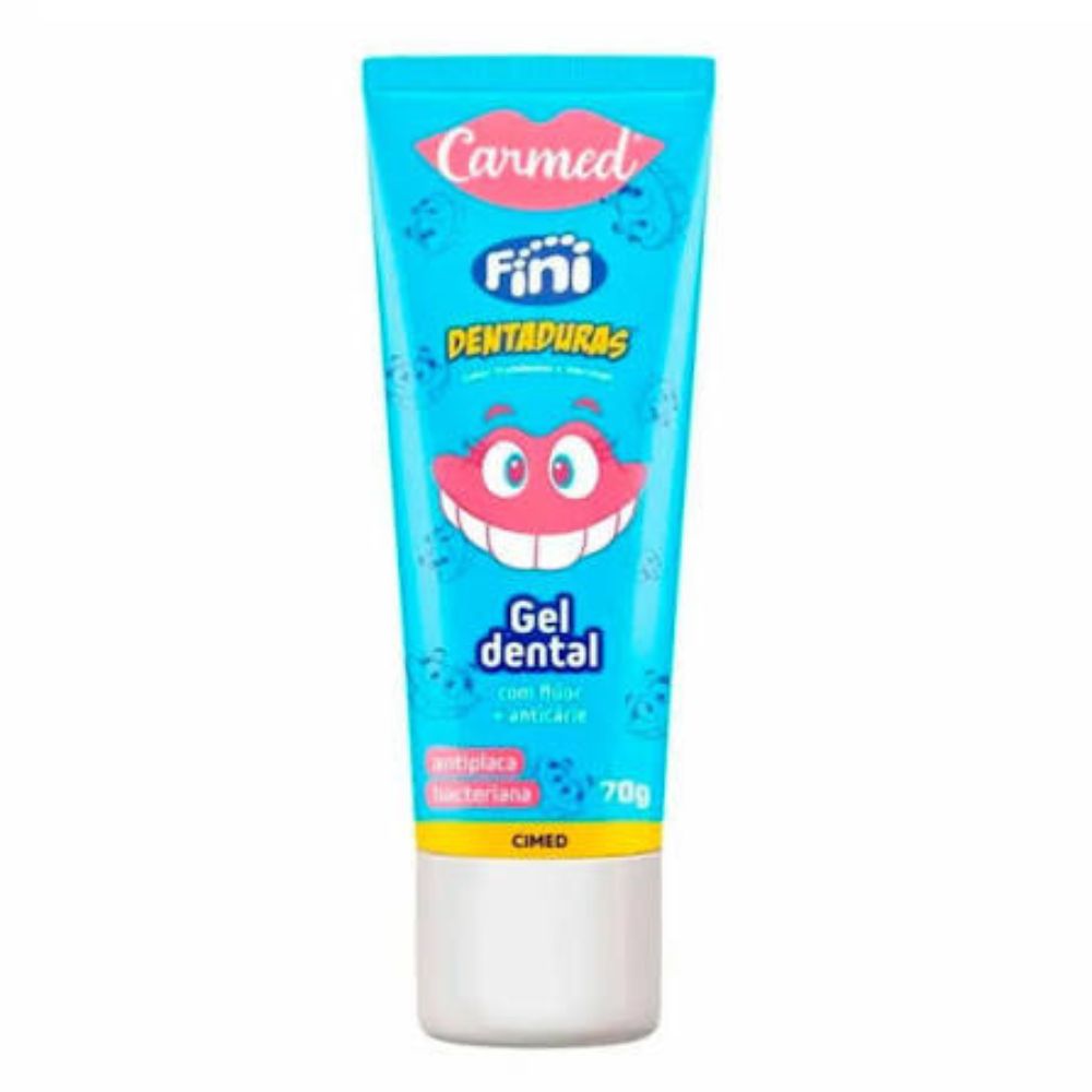 Carmed Fini Dentaduras Gel Dental Infantil 70g