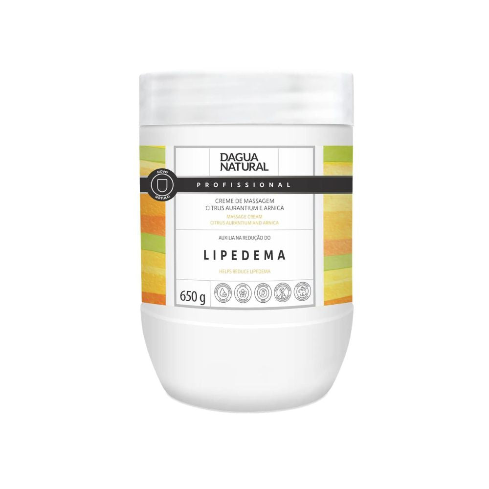 D’Água Natural Profissional Creme de Massagem Citrus Aurantium e Arnica 650g