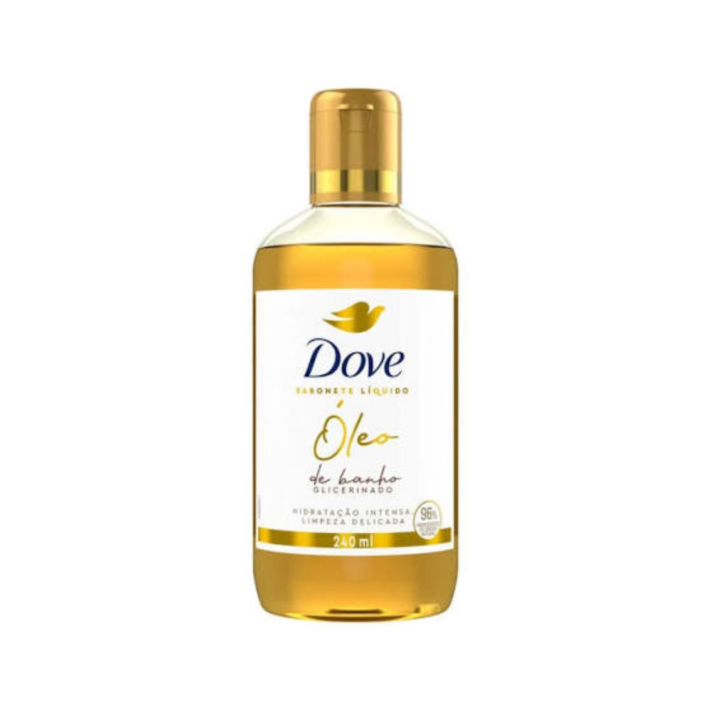Dove Óleo de Banho Glicerinado Sabonete Líquido 240ml