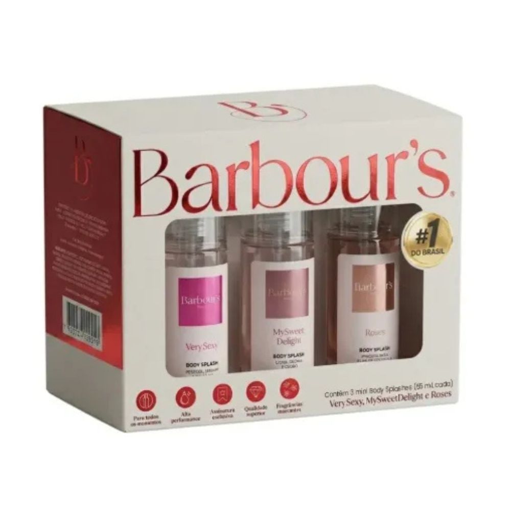 Kit Barbour’s 3 Mini Body Splash Very Sexy, My Sweet Delight & Roses