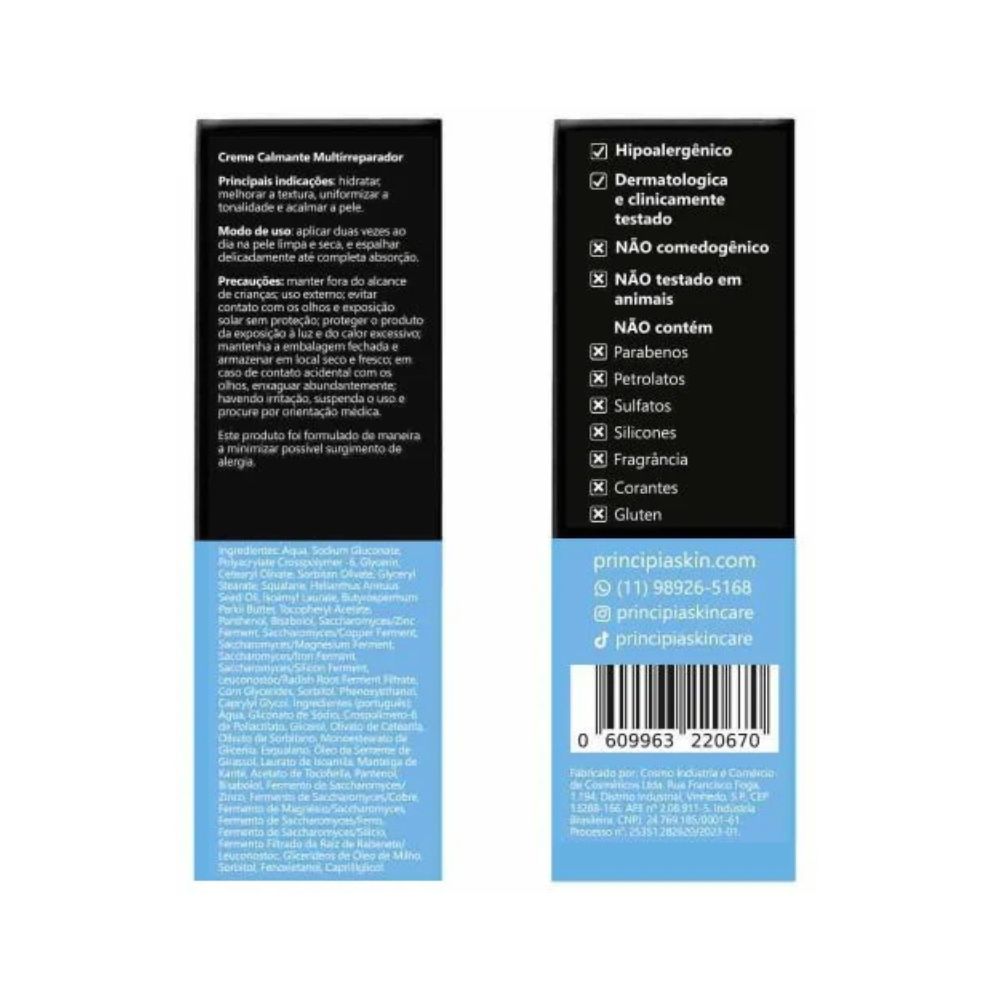 PRINCIPIA – CM-01 Creme Calmante Multirreparador