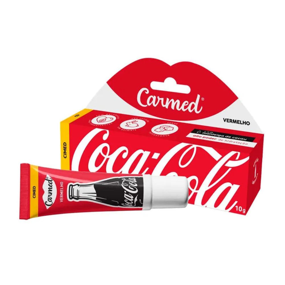 Carmed Coca-Cola Vermelho – Hidratante Labial 10g