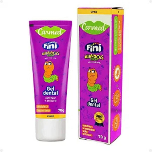 Carmed Fini Minhocas Gel Dental Infantil 70g