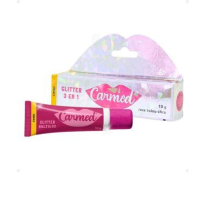 Carmed Glitter 3 em 1 – Rosa Holográfico