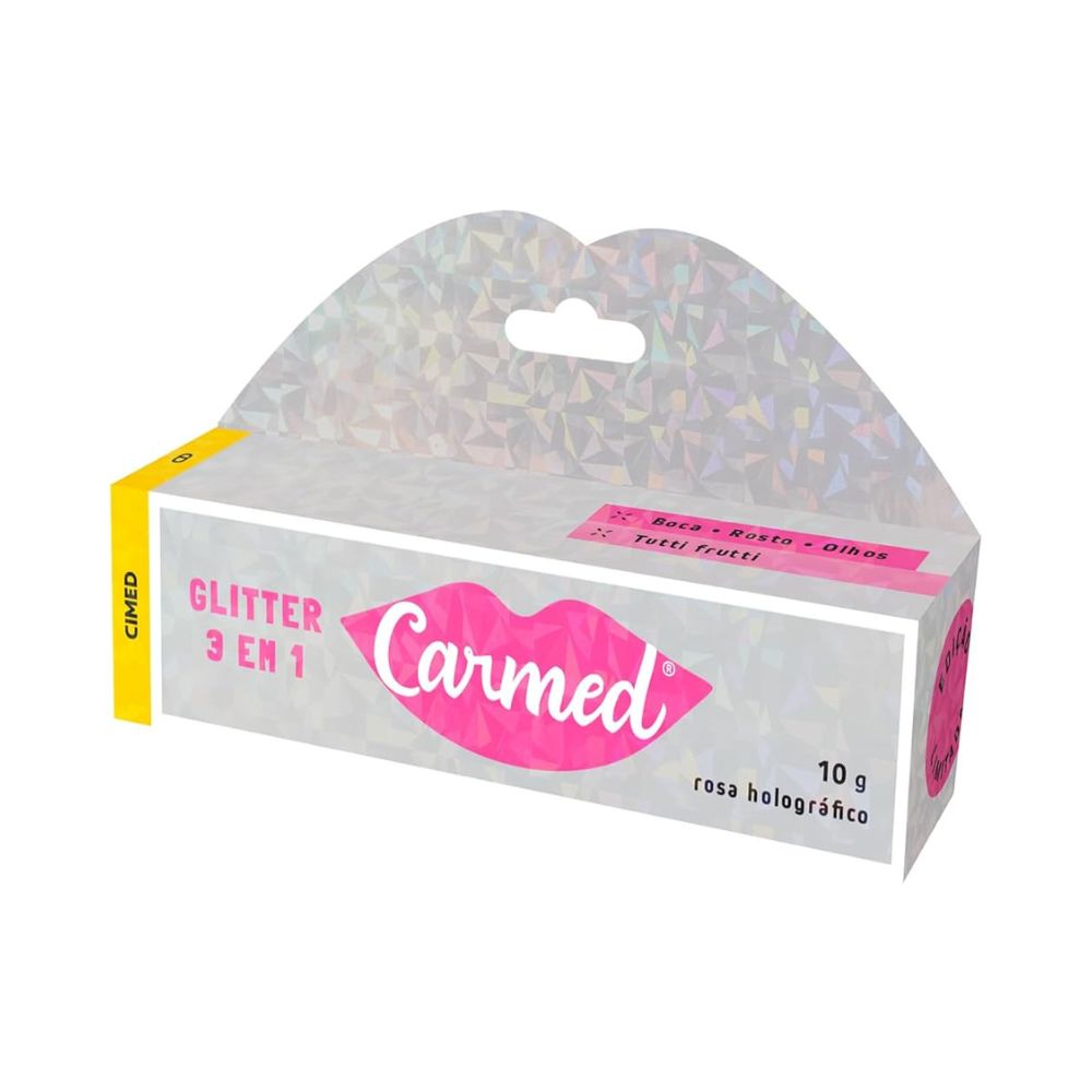 Carmed Glitter 3 em 1 – Rosa Holográfico