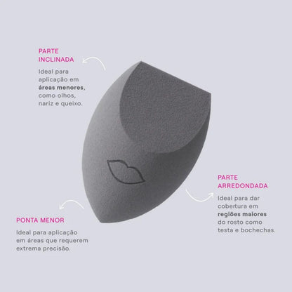 Esponja de Maquiagem Boca Rosa Formato Anatômico
