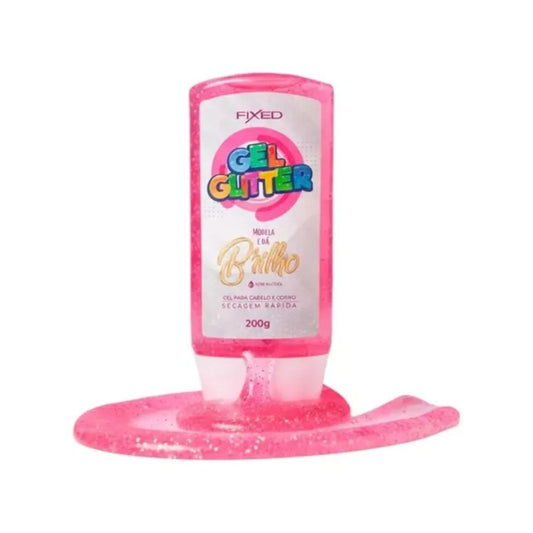 💖 Fixed Gel Glitter Rosa