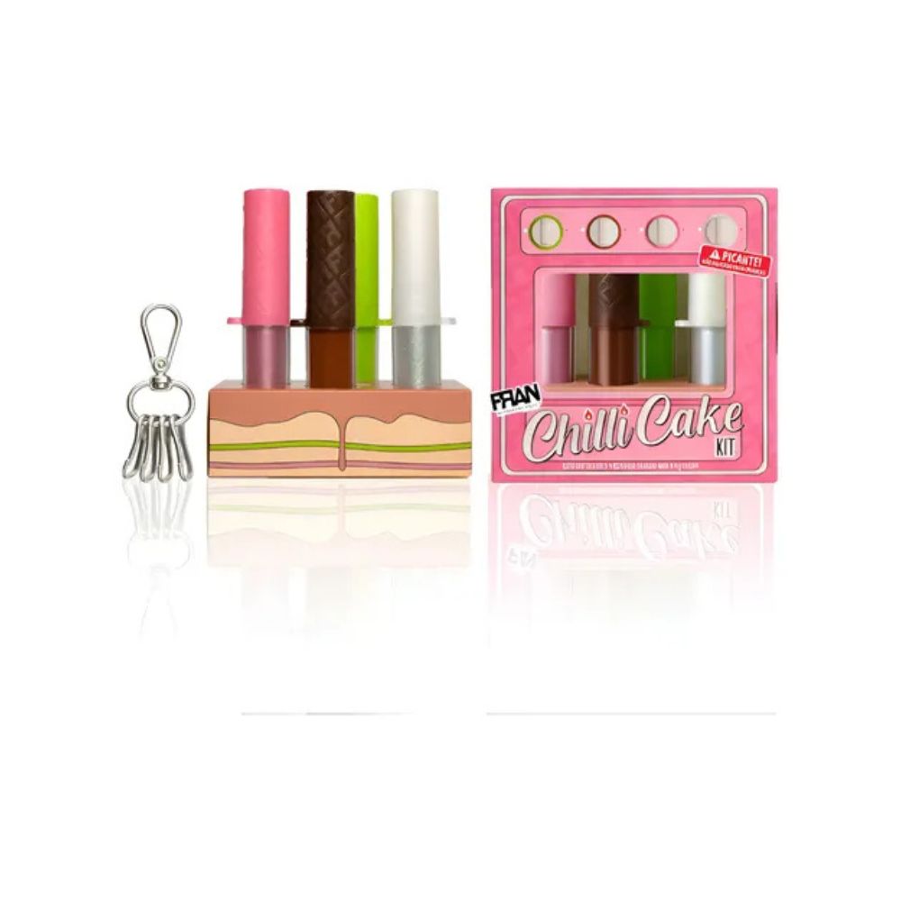 Fran Chilli Cake Kit Lip Gloss | Kit Gloss Labial Picante Efeito Volumão