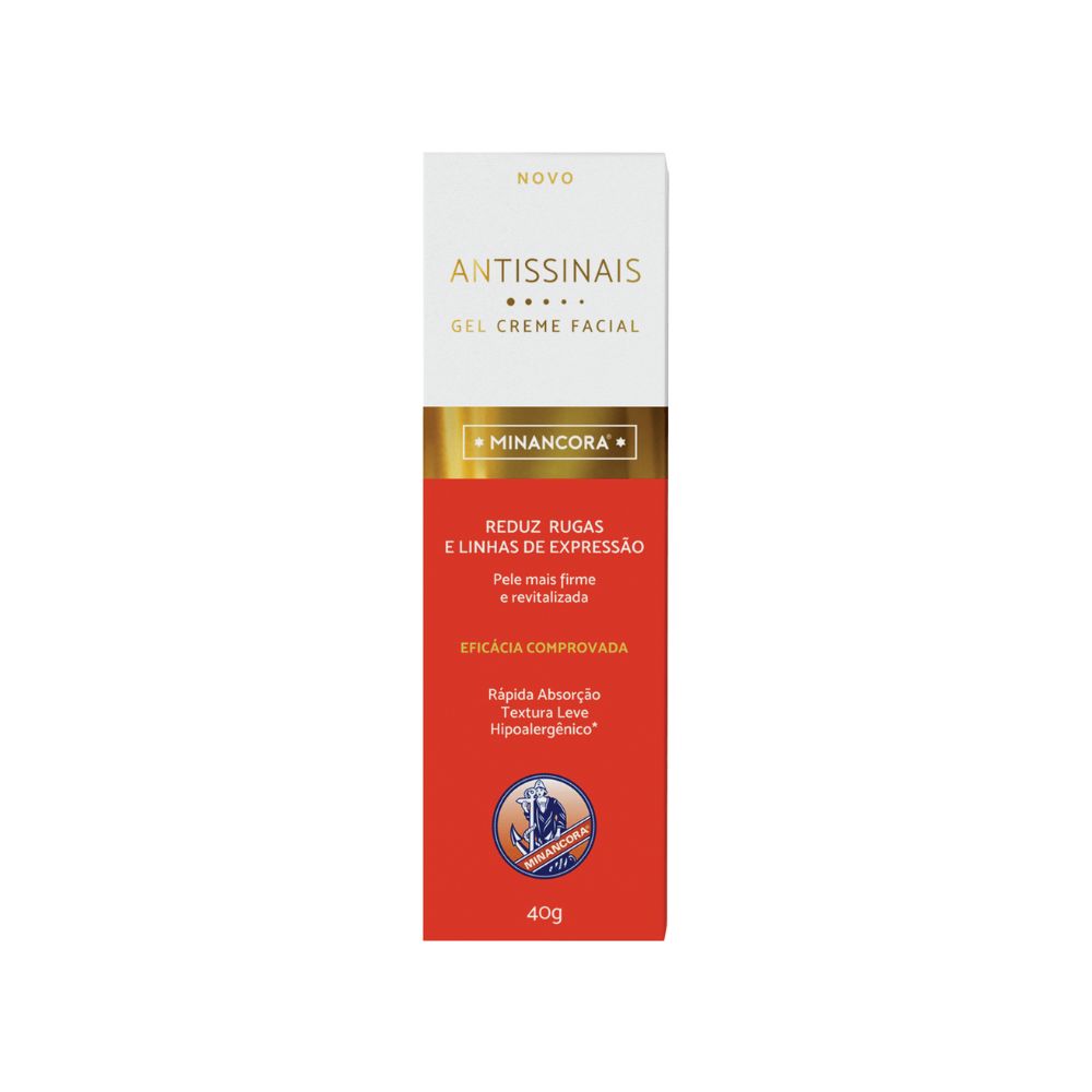 Gel Creme Facial Antissinais Minancora 40g