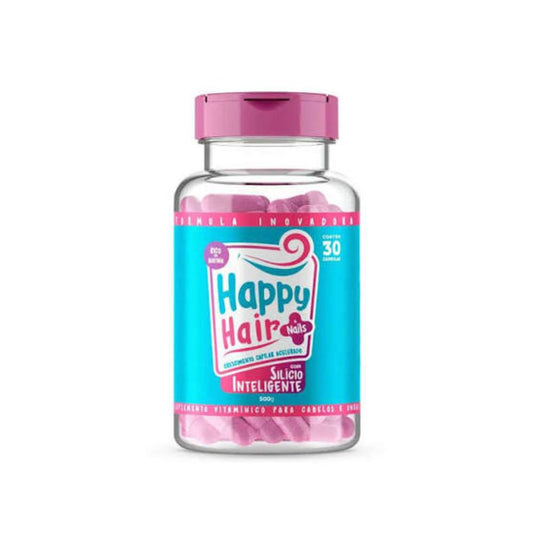 Happy Hair Nails Silício Inteligente  30 cápsulas