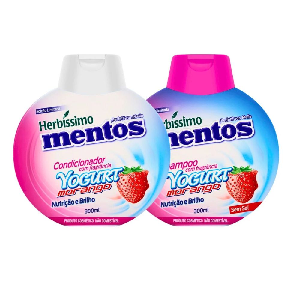 Herbíssimo Menta Yogurt Morango Shampoo & Condicionador