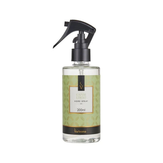 Home Spray Via Aroma Capim Limão Aromatizador de Ambientes 200ml