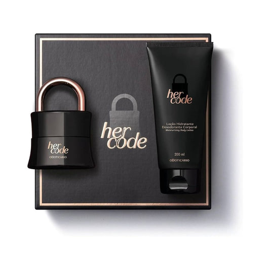 Kit Her Code O Boticário Eau de Parfum 50ml + Loção Hidratante Corporal