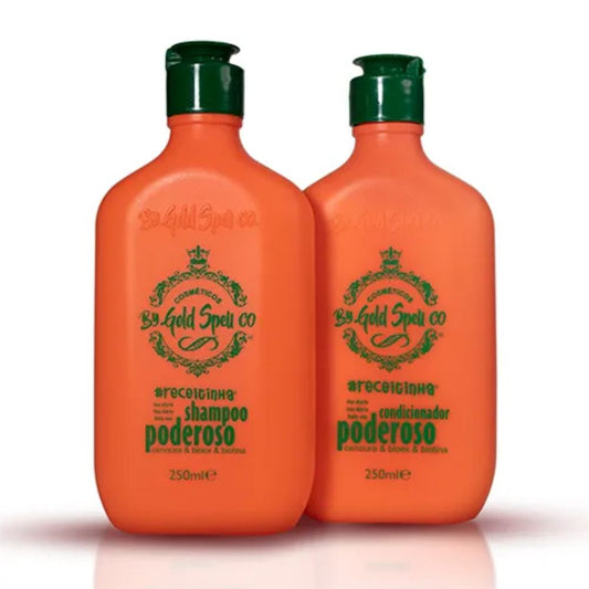 Kit Shampoo + Condicionador Poderoso – By Gold Spell Co