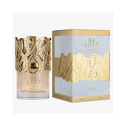 Lattafa Dalal Eau de Parfum 100ml  Perfume Árabe Feminino Sofisticado