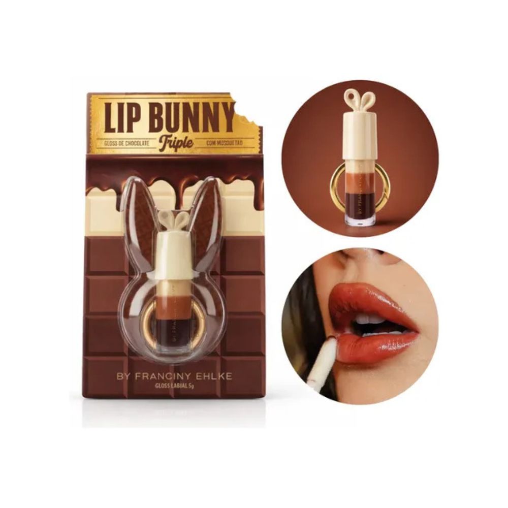Lip Bunny Triple Gloss Chocolate Franciny Ehlke