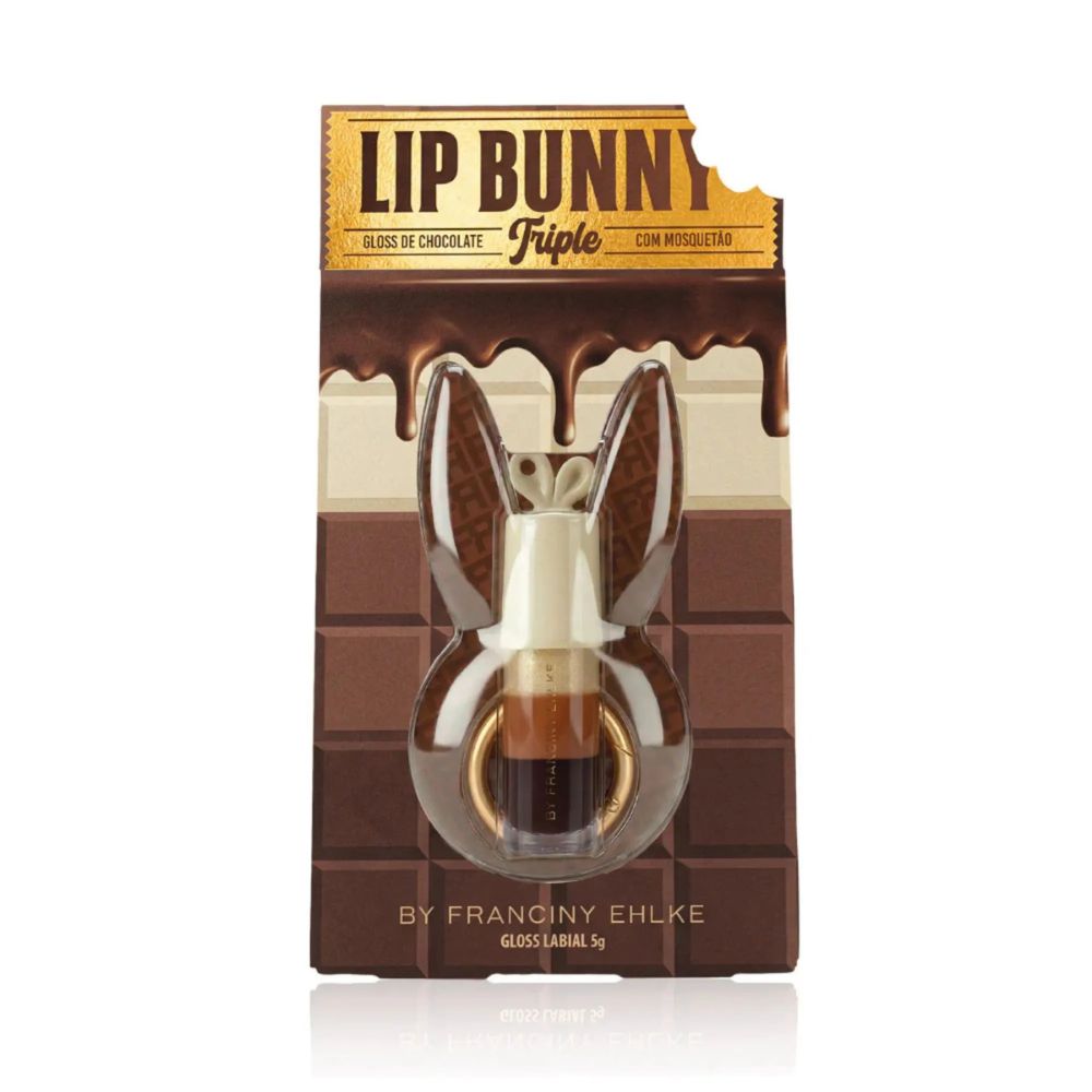 Lip Bunny Triple Gloss Chocolate Franciny Ehlke