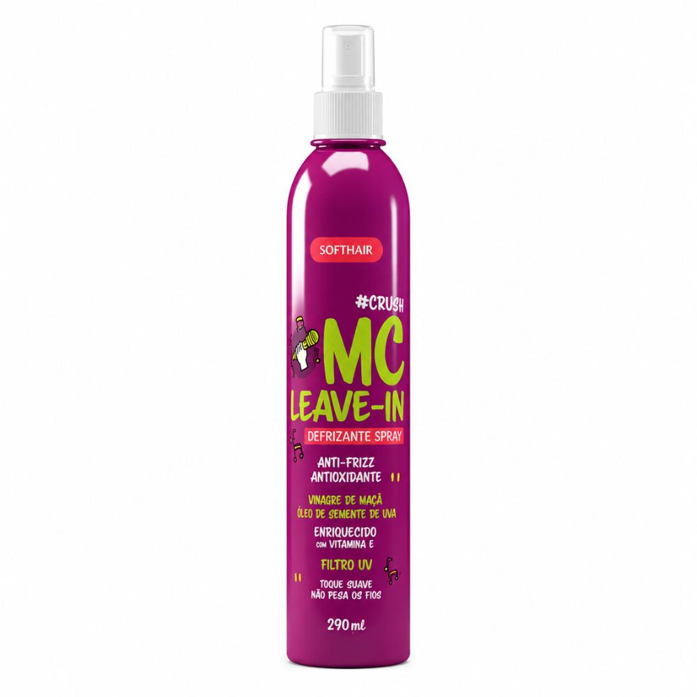MC Leave-in Defrizante Spray #Crush Soft Hair 290ml – Vinagre de Maçã
