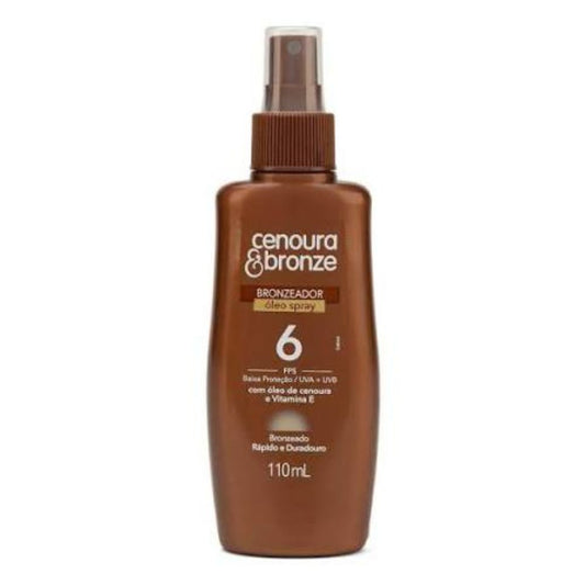 Óleo Spray Bronzeador Cenoura & Bronze FPS 6 – 110ml