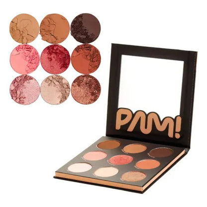 PALETA MULTIFUNCIONAL 9 CORES - CONTORNO + BLUSH + ILUMINADOR