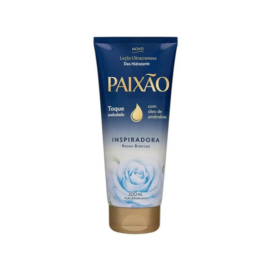 Paixão Loção Ultracremosa Deo Hidratante Inspiradora Rosas Brancas 200ml