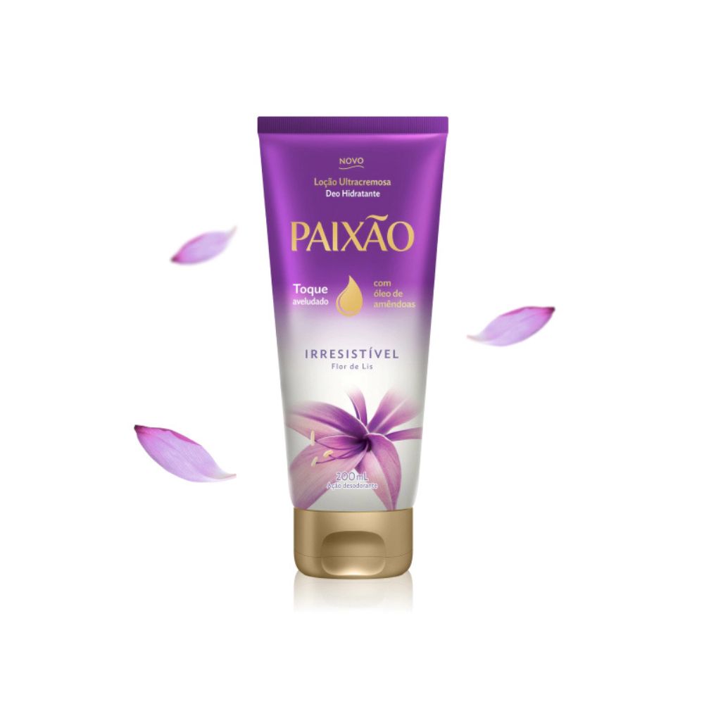Paixão Loção Ultracremosa Deo Hidratante Irresistível Flor de Lis 200ml
