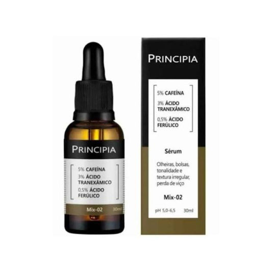 Sérum Principia MIX-02 Cafeína + Ácido Tranexâmico + Ácido Ferúlico 30ml