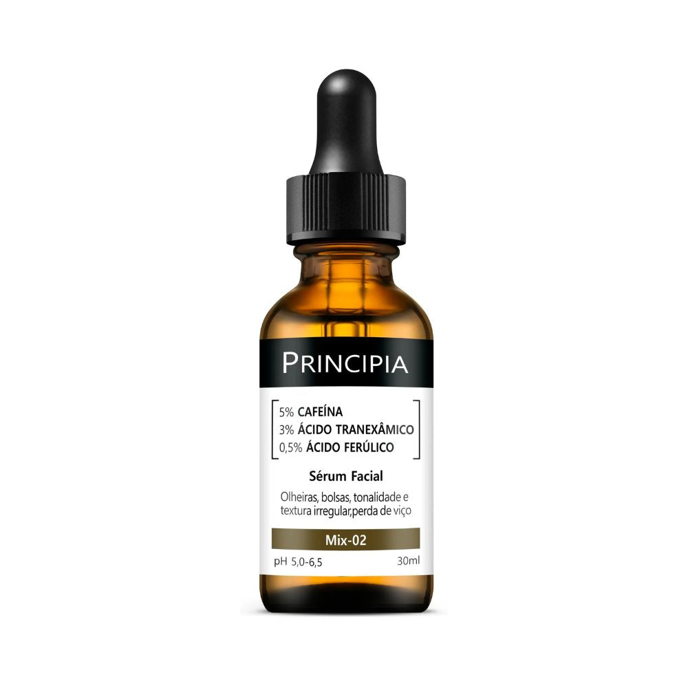 Sérum Principia MIX-02 Cafeína + Ácido Tranexâmico + Ácido Ferúlico 30ml