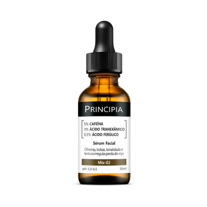 Sérum Principia MIX-02 Cafeína + Ácido Tranexâmico + Ácido Ferúlico 30ml