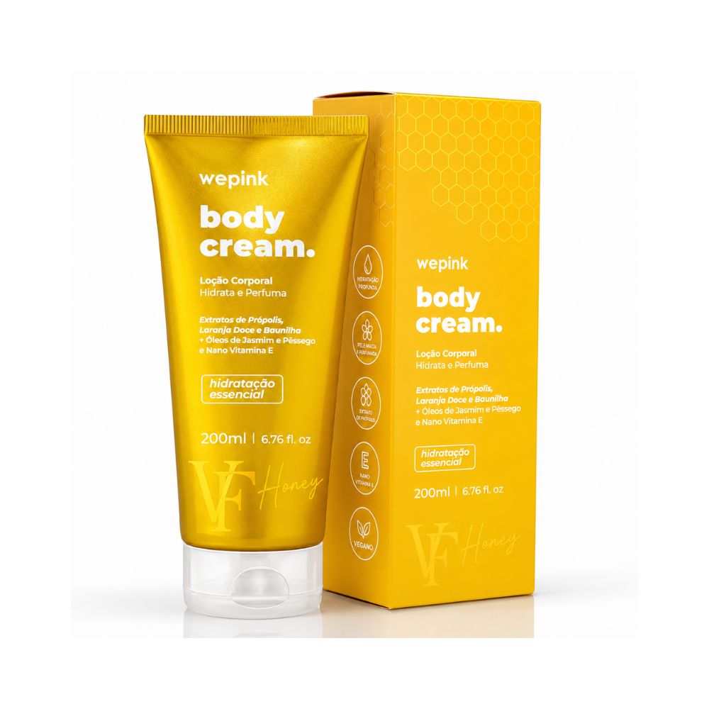 Wepink Body Cream VF Honey  Loção Corporal Hidratante 200ml